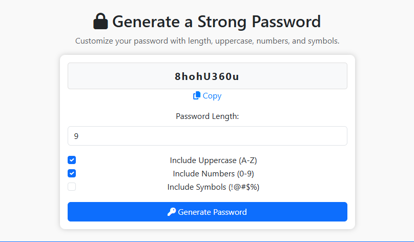 Password Generator
